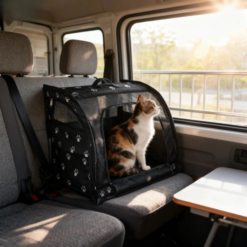 Foldable Breathable Cat Carrier, Pet Car Safety Seat for Cats
Foldable Breathable Cat Carrier, Pet Car Safety Seat for Cats