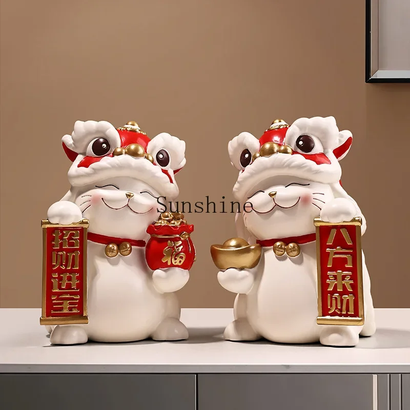 Lion dance ornament Year of the Dragon Lion dance living room porch TV cabinet home decoration housewarming opening gift
Lion dance ornament Year of the Dragon Lion dance living room porch TV cabinet home decoration housewarming opening gift