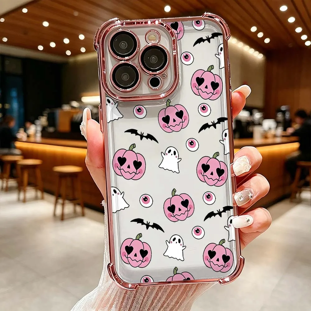 Cartoon Pumpkin Ghost Bat Phone Case For iPhone 17 16 15 14 Pro Max 12 11 13 17 Air Plus 16e Anti Drop Soft Cover
Cartoon Pumpkin Ghost Bat Phone Case For iPhone 17 16 15 14 Pro Max 12 11 13 17 Air Plus 16e Anti Drop Soft Cover