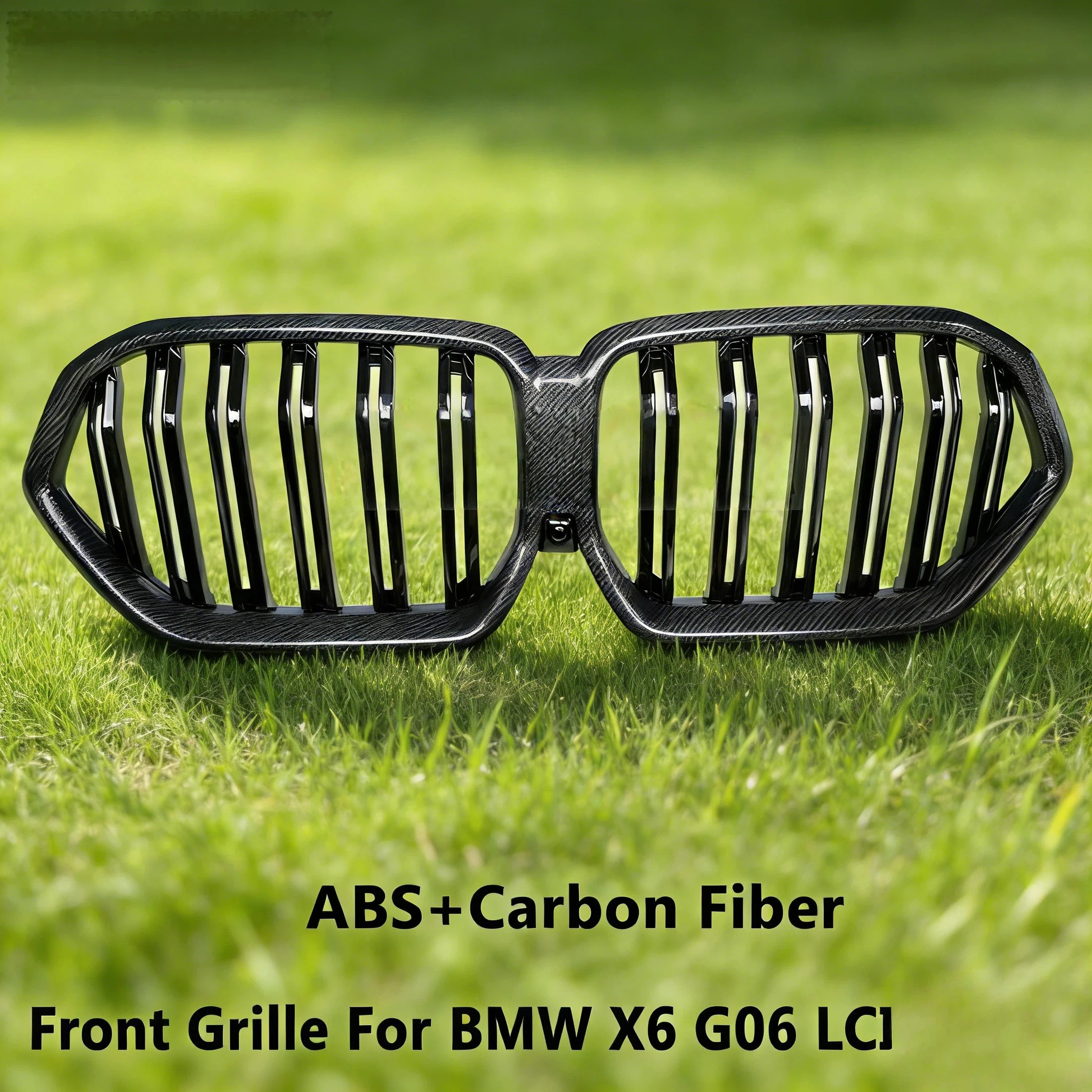 For BMW X6 G06 M60i LCI 2024+ G06 Real Carbon Fiber Double Line Gloss Black Front Kidney Grille Grill Mesh Hood
For BMW X6 G06 M60i LCI 2024+ G06 Real Carbon Fiber Double Line Gloss Black Front Kidney Grille Grill Mesh Hood