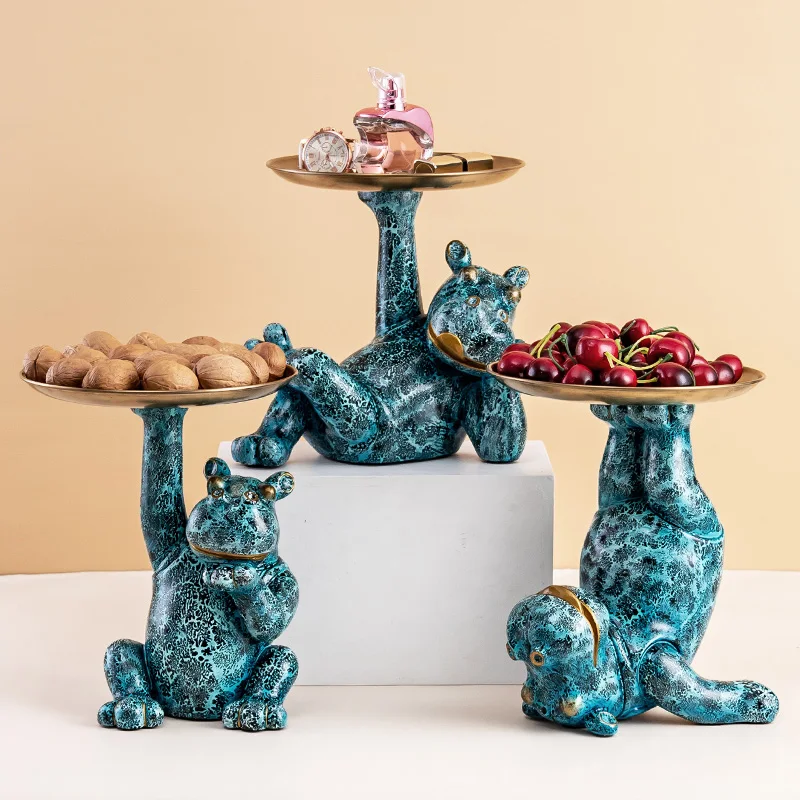 Creative hippo resin sculpture sundries storage tray Ornaments living room desktop fruit snack tray home decoration wedding gift
Creative hippo resin sculpture sundries storage tray Ornaments living room desktop fruit snack tray home decoration wedding gift