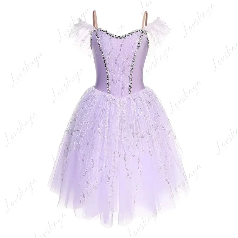 Детский балетный костюм, фиолетовое длинное шифоновое платье с пышной юбкой для соревнований для взрослых
Детский балетный костюм, фиолетовое длинное шифоновое платье с пышной юбкой для соревнований для взрослых