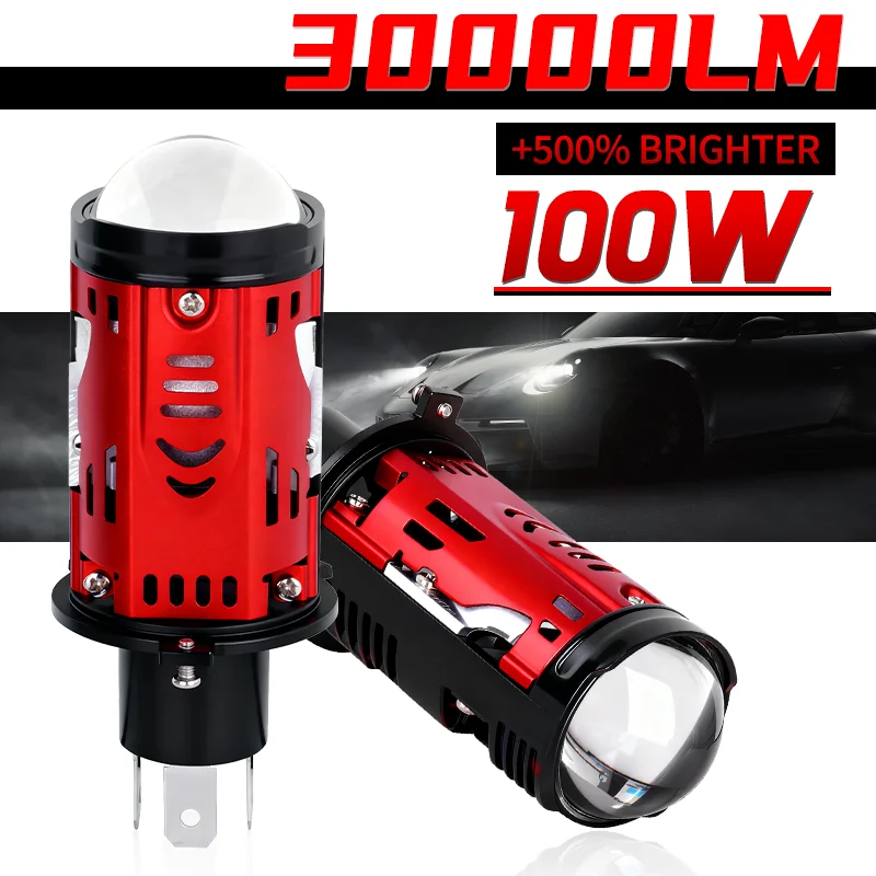2PCS H4 LED Lens Mini Bi Led Projector 100W Headlight Bulbs Canbus 9003 HB2 High Beam Low Beam 6000K Motorbike Turbo Lamps LHD
2PCS H4 LED Lens Mini Bi Led Projector 100W Headlight Bulbs Canbus 9003 HB2 High Beam Low Beam 6000K Motorbike Turbo Lamps LHD