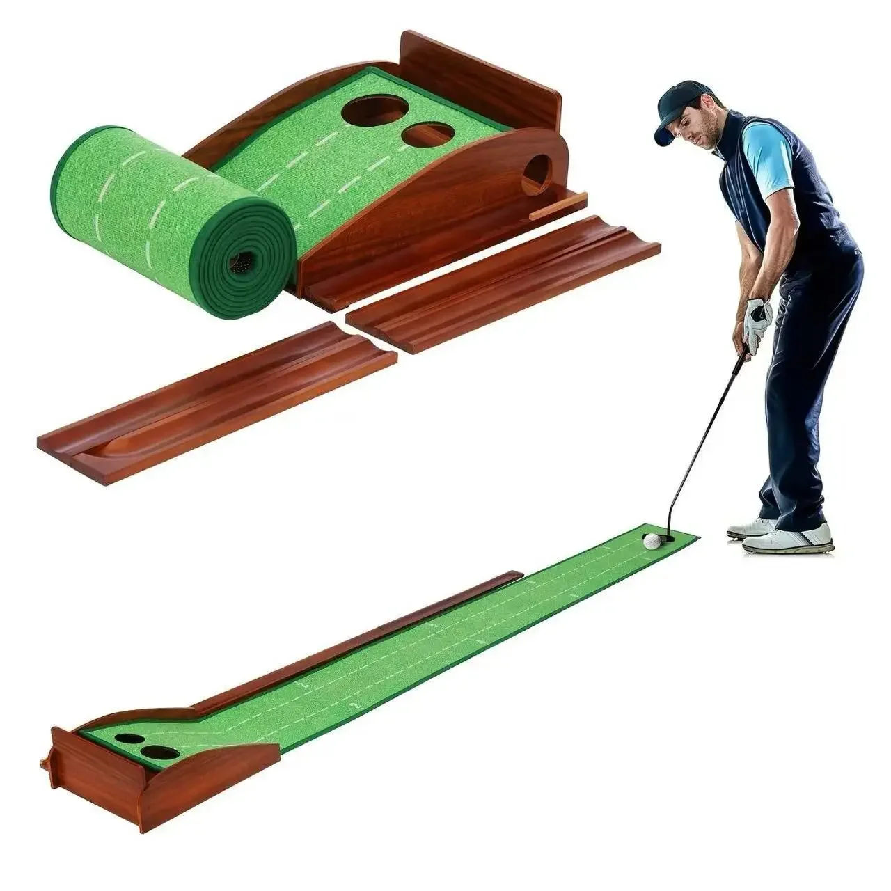 Great Portable Wood Putting Green Training Mat 30x300cm for Golf Putter Usepromote sales
Great Portable Wood Putting Green Training Mat 30x300cm for Golf Putter Usepromote sales