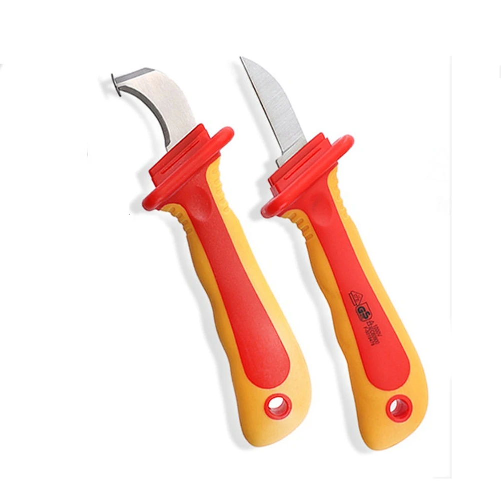 Insulated Electrician Knife VDE 1000V Cable Stripping Knife Straight Curved Hook Fixed Blade Wire Stripper
Insulated Electrician Knife VDE 1000V Cable Stripping Knife Straight Curved Hook Fixed Blade Wire Stripper