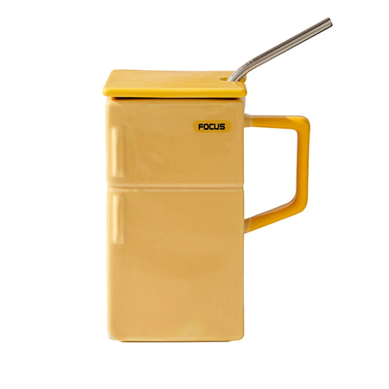LH retro refrigerator with lid straw ceramic cup office mug
LH retro refrigerator with lid straw ceramic cup office mug