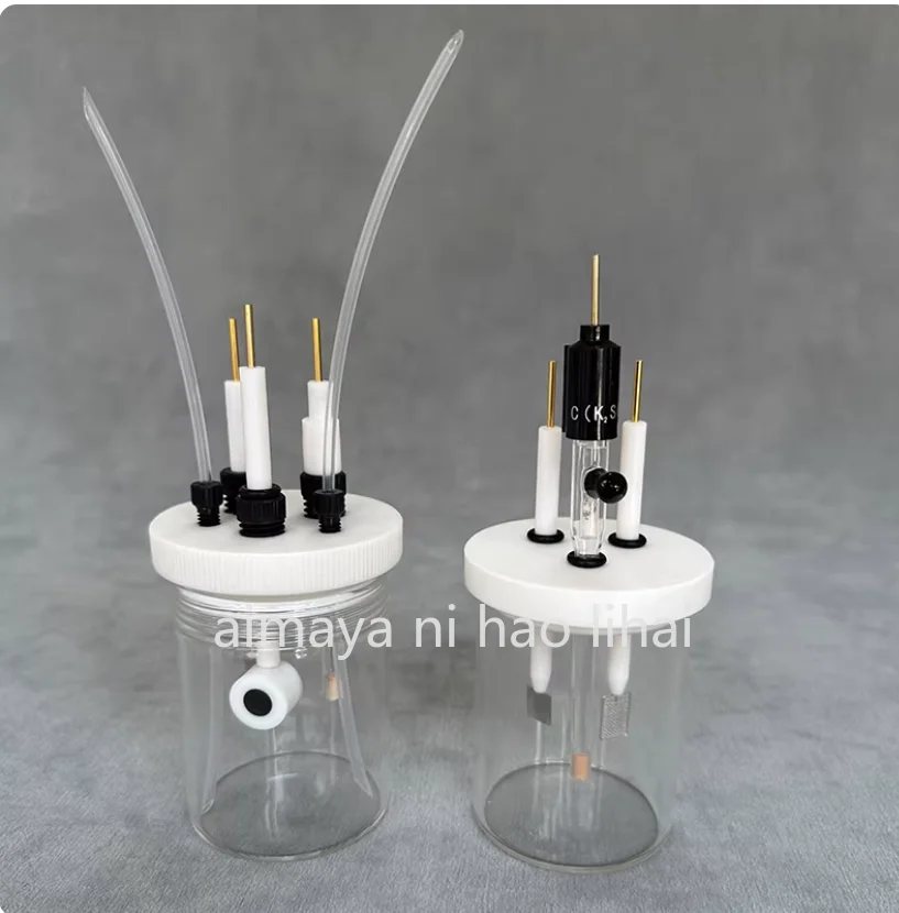 C001electrolytic cell sealed three-electrode five-hole electrochemical cell C002 two-electrode system ordinary electrolytic cell
C001electrolytic cell sealed three-electrode five-hole electrochemical cell C002 two-electrode system ordinary electrolytic cell