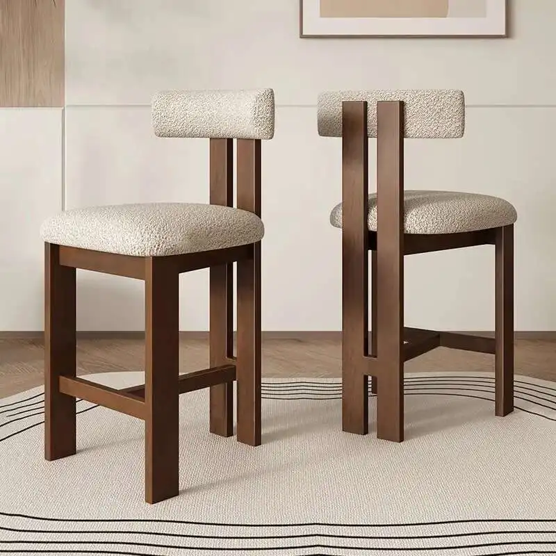 Nordic Solid Wood High Chairs Reception Soft Unique Lounge Bar Chairs Ergonomic Minimalist Restaurante Muebles Trendy Furniture
Nordic Solid Wood High Chairs Reception Soft Unique Lounge Bar Chairs Ergonomic Minimalist Restaurante Muebles Trendy Furniture
