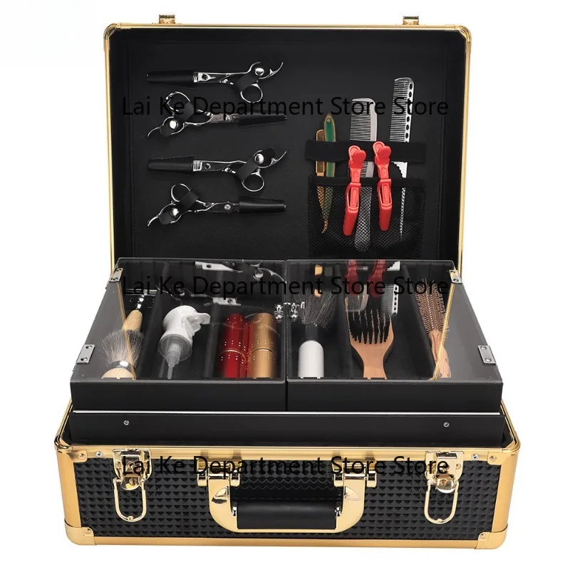 Spot hexagonal aluminum alloy hairdressing toolbox, professional hairstylist portable, multifunctional, large capacity
Spot hexagonal aluminum alloy hairdressing toolbox, professional hairstylist portable, multifunctional, large capacity