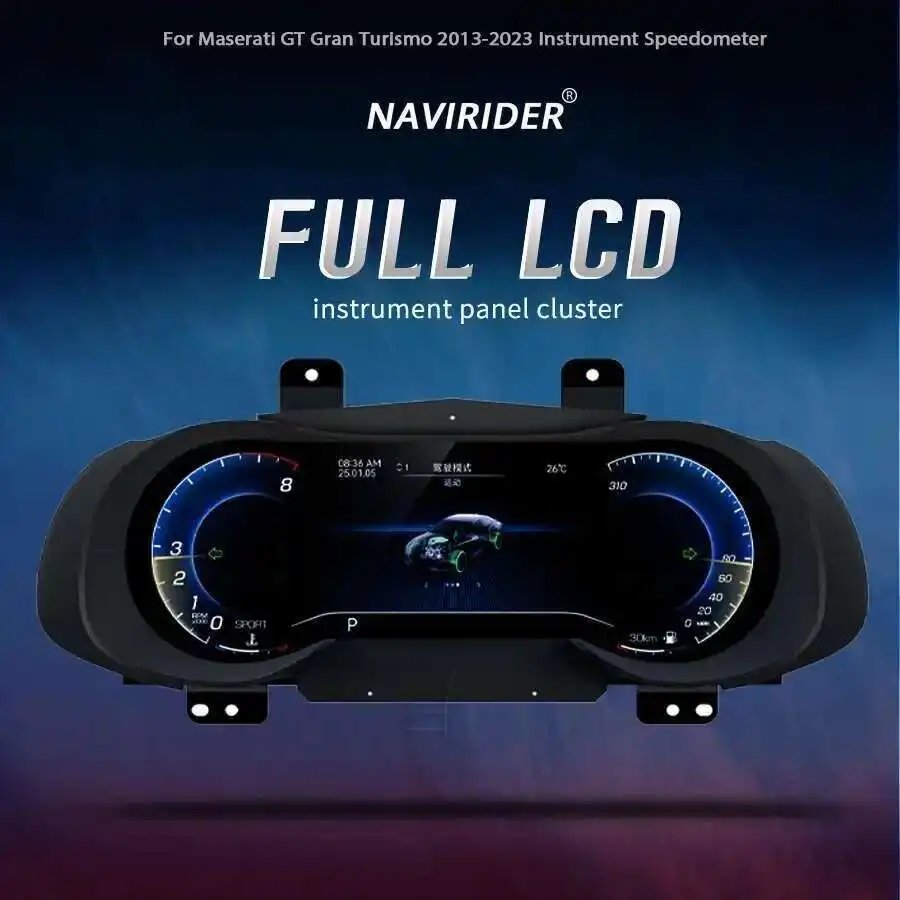 Linux Digital Instrument Cluster Cockpit For Maserati GT Gran Turismo 2013-2023 Carplay Speedometer LCD Dashboard Panel Odometer
Linux Digital Instrument Cluster Cockpit For Maserati GT Gran Turismo 2013-2023 Carplay Speedometer LCD Dashboard Panel Odometer