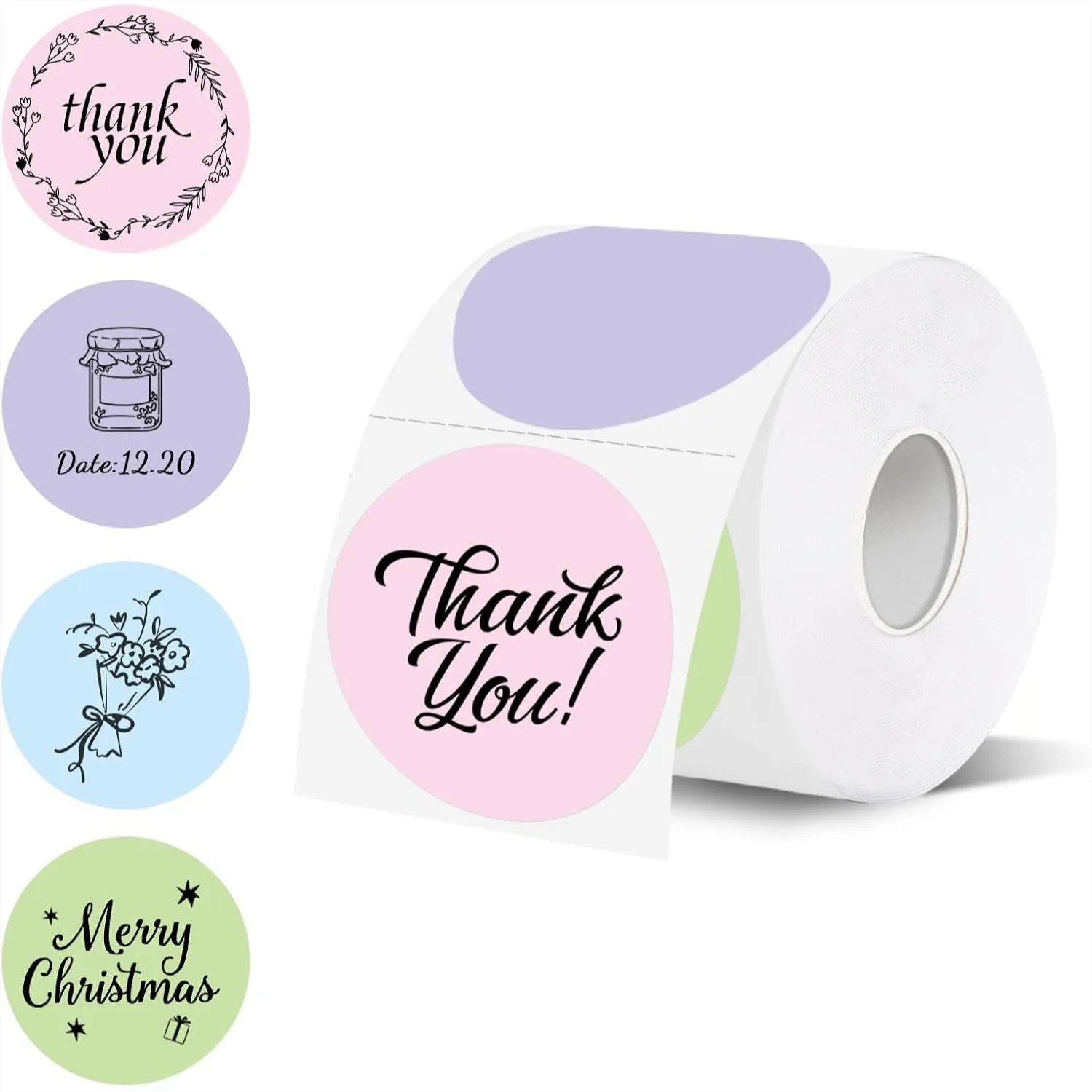2" Round Thermal Labels, Multicolor, 600/Roll, Direct Thermal Paper for DIY Logo, Name Tag, Addressing, Color Coding, Food
2" Round Thermal Labels, Multicolor, 600/Roll, Direct Thermal Paper for DIY Logo, Name Tag, Addressing, Color Coding, Food