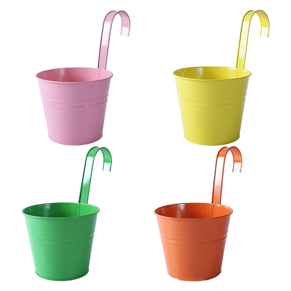4 Pcs Flower Colored Flower Bucket Bucket with Drainage Hole Detachable Hook Iron Planter for Garden Indoor Storage
4 Pcs Flower Colored Flower Bucket Bucket with Drainage Hole Detachable Hook Iron Planter for Garden Indoor Storage