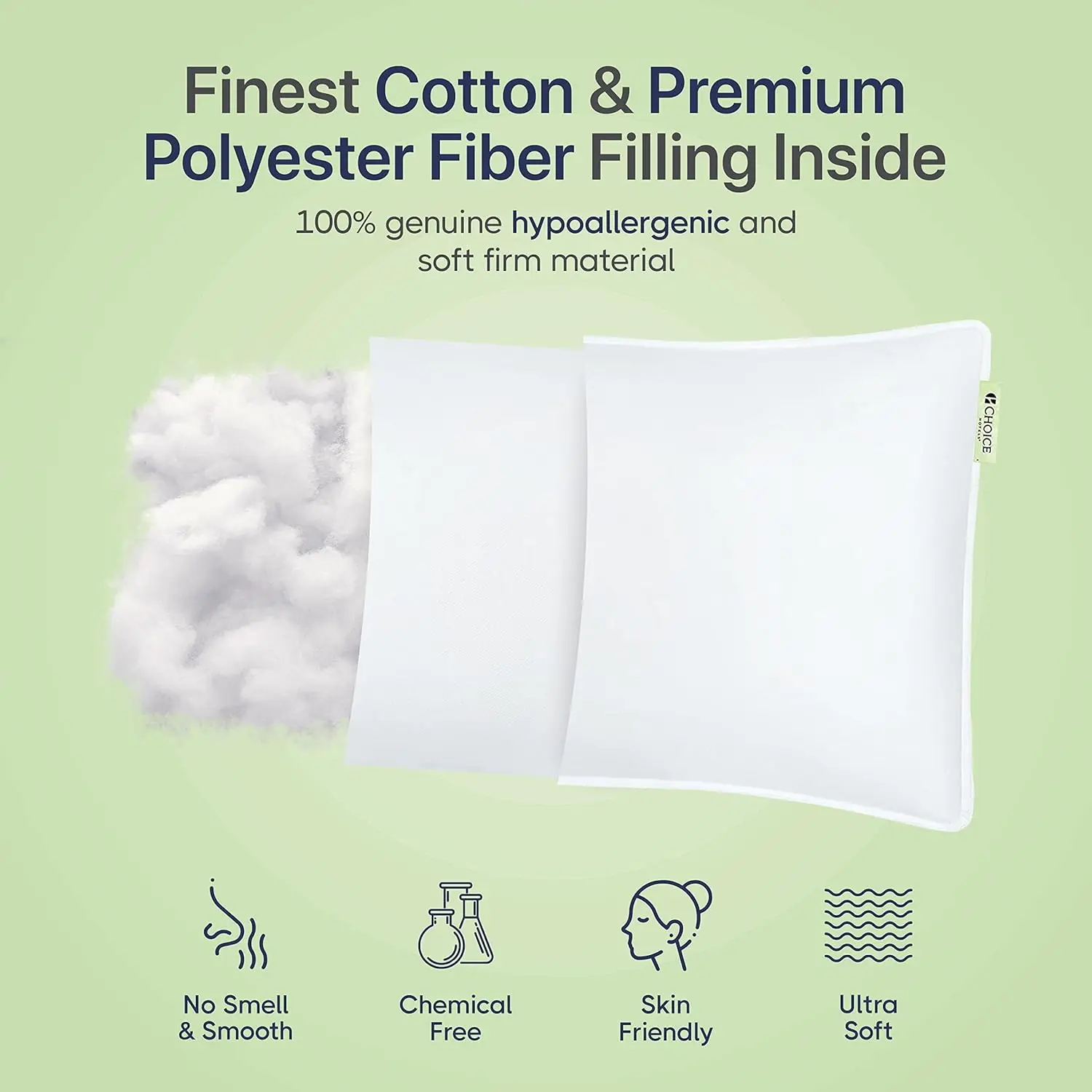 \u2019 Luminesse Hypoallergenic Green Label Luxury 2 pcs Soft Pillow, White, Standard (Pack of 2) Vibration pads Felt pads
\u2019 Luminesse Hypoallergenic Green Label Luxury 2 pcs Soft Pillow, White, Standard (Pack of 2) Vibration pads Felt pads