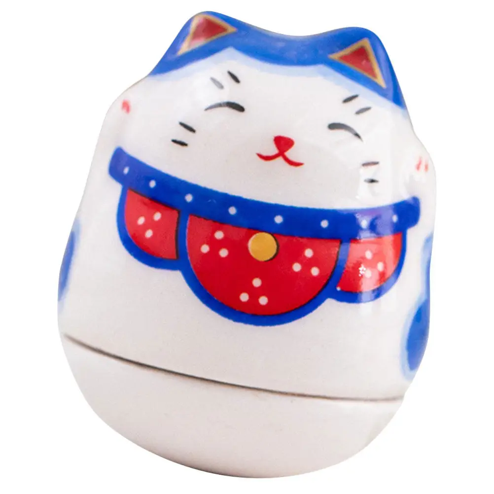 Cat Desktop Ceramic Tumbler Decoration Bright Lucky Cat Ornament for Living Room Bedroom Office Ceramic Craft Ornament
Cat Desktop Ceramic Tumbler Decoration Bright Lucky Cat Ornament for Living Room Bedroom Office Ceramic Craft Ornament