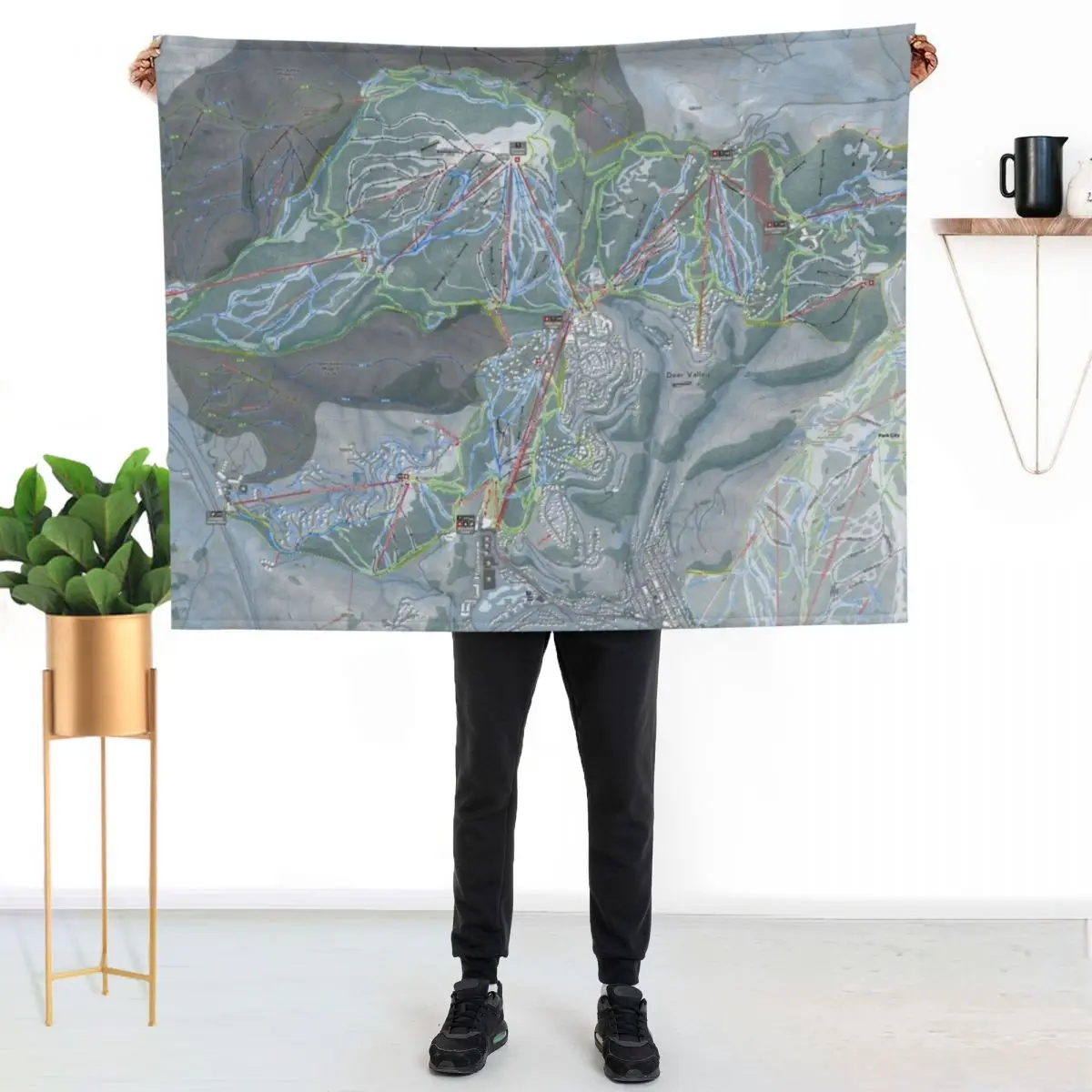 Deer Valley Resort Trail Map Throw Blanket Cozy Napping Blanket Gift for Mom Dad
Deer Valley Resort Trail Map Throw Blanket Cozy Napping Blanket Gift for Mom Dad