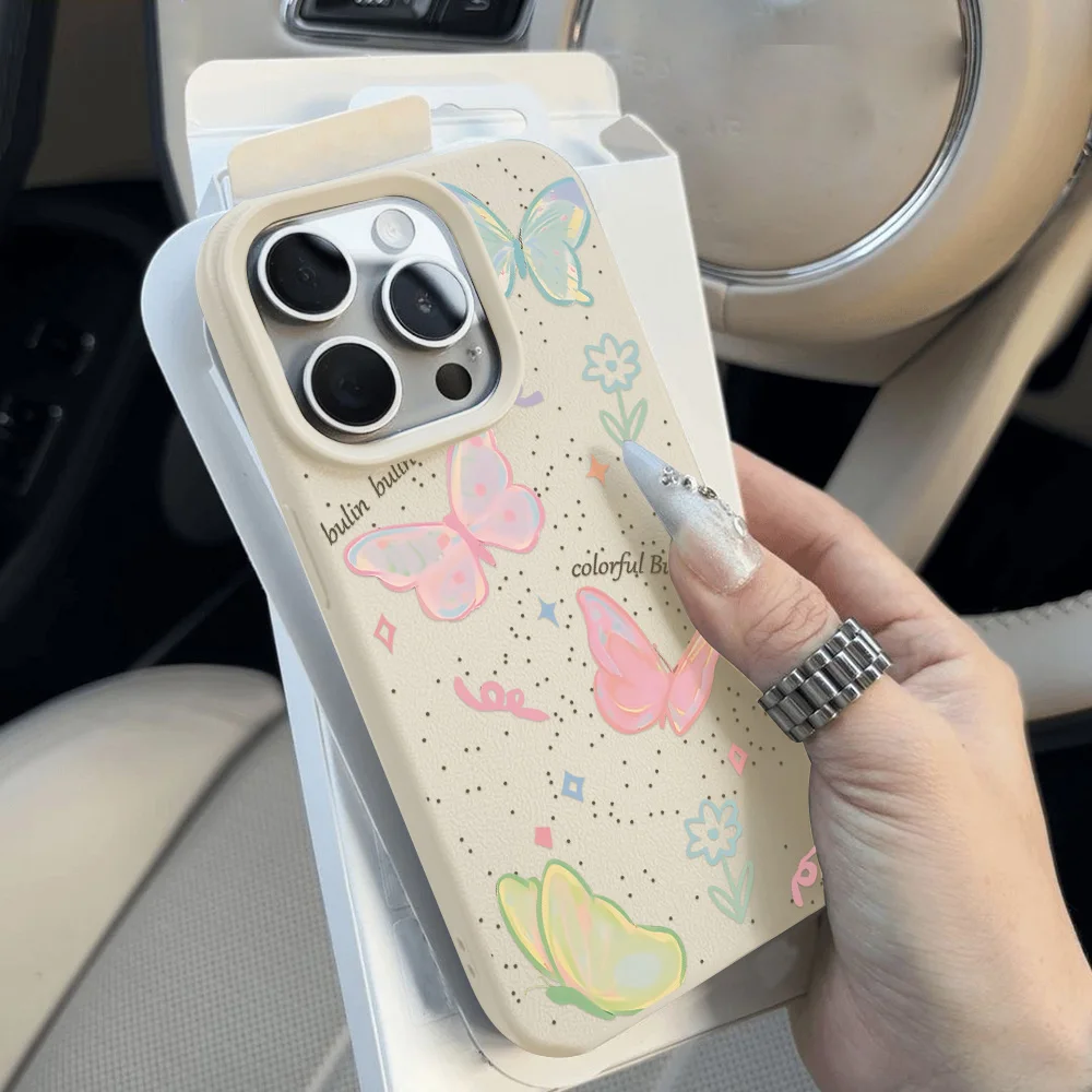 Butterfly Soft Phone Case For iPhone 17 16 15 14 13 12 11 Pro Max 17 Air Lichee Pattern Matte Leather Shockproof Bumper Cover
Butterfly Soft Phone Case For iPhone 17 16 15 14 13 12 11 Pro Max 17 Air Lichee Pattern Matte Leather Shockproof Bumper Cover
