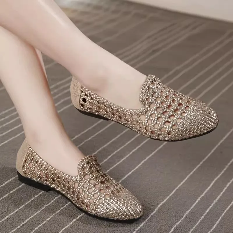 GKTINOO 2025 Summer New Genuine Leather Sandals For Women Hand-woven Hollow Flat Soft Sole Large Size Women's Shoes
GKTINOO 2025 Summer New Genuine Leather Sandals For Women Hand-woven Hollow Flat Soft Sole Large Size Women's Shoes