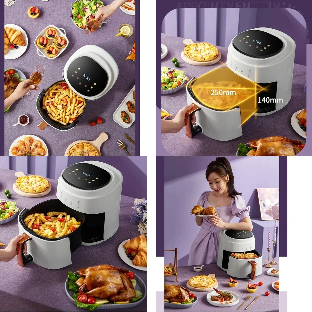 8L Air Fryer for European American British Standard 220V Oil Free Electric Deep Fryer for French Fries Toast Chicken Wings
8L Air Fryer for European American British Standard 220V Oil Free Electric Deep Fryer for French Fries Toast Chicken Wings