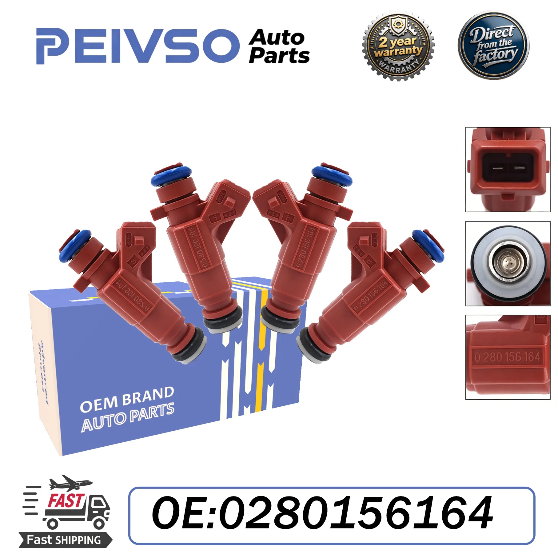 PEIVSO 4PCS High-Quality 16450-PWH-M01 0280156164 Fuel Injector For Honda Fit 1.4 Gasolina 2003-2008
PEIVSO 4PCS High-Quality 16450-PWH-M01 0280156164 Fuel Injector For Honda Fit 1.4 Gasolina 2003-2008
