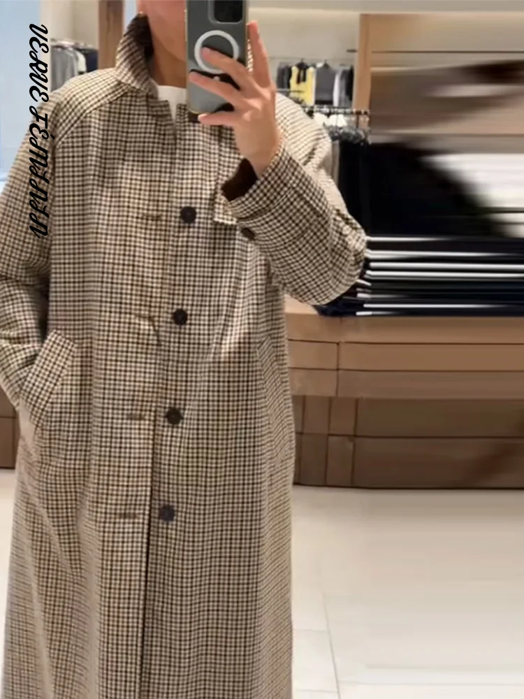 Women's Long Coats Lapel Loose Reversible Jackets Autumn 2025 Female Turn-down Collar Full Sleeve Single Breasted Outerwears New
Women's Long Coats Lapel Loose Reversible Jackets Autumn 2025 Female Turn-down Collar Full Sleeve Single Breasted Outerwears New