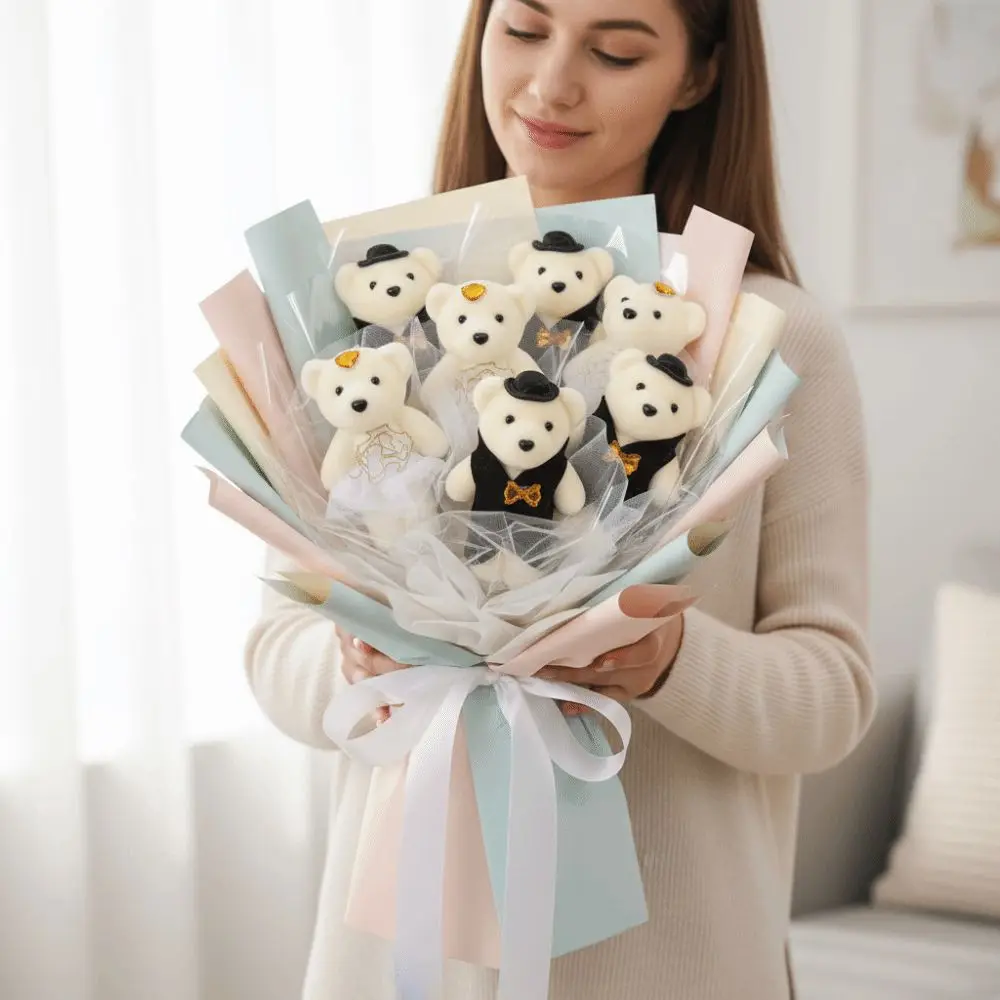 10pcs Foam Bear Bear Foam Couple Bear Handmade Mini Bear Flower Bouquet Cartoon Animal Cartoon Bouquet Graduation Gifts
10pcs Foam Bear Bear Foam Couple Bear Handmade Mini Bear Flower Bouquet Cartoon Animal Cartoon Bouquet Graduation Gifts