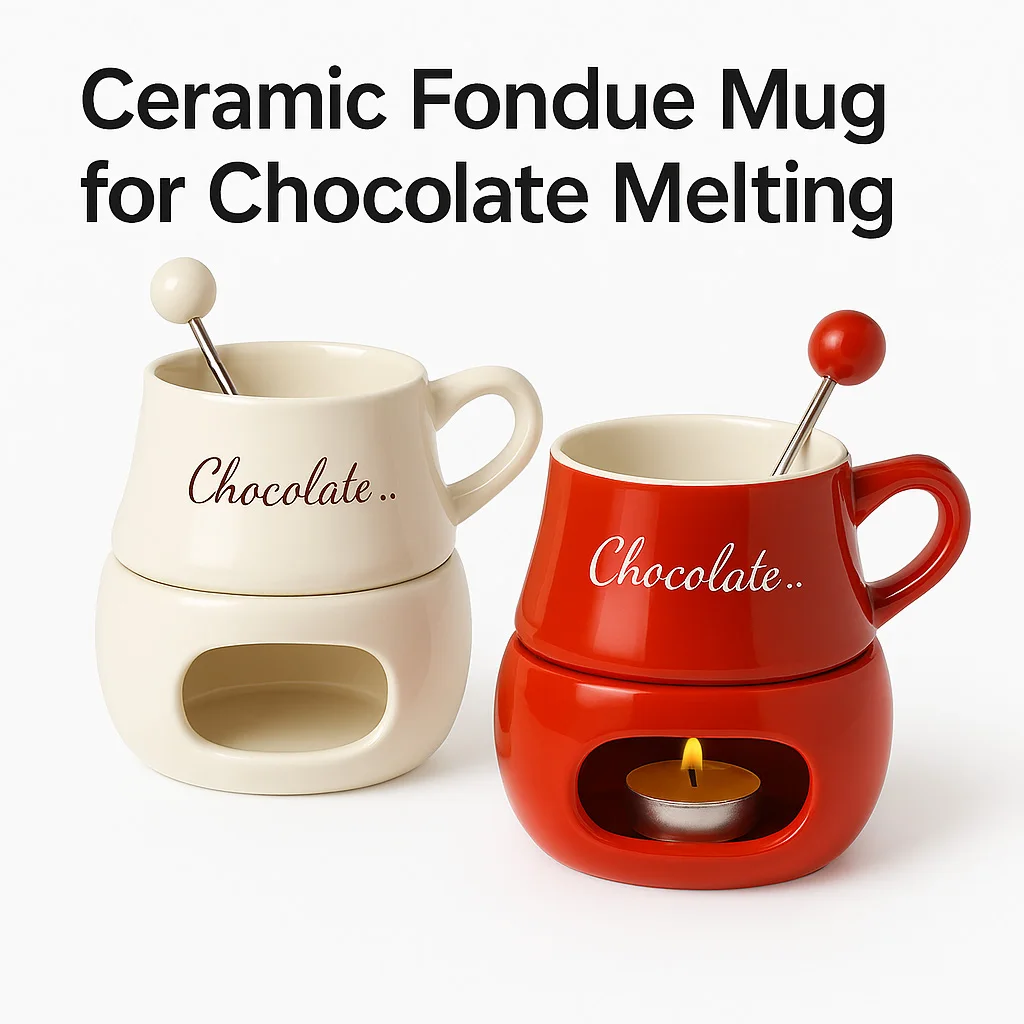 Керамическая кружка для шоколадного фондю с подогревом свечей, чашка 130 мл для плавления шоколада, набор для домашнего десерта, идея подарка — красный и белый
Керамическая кружка для шоколадного фондю с подогревом свечей, чашка 130 мл для плавления шоколада, набор для домашнего десерта, идея подарка — красный и белый