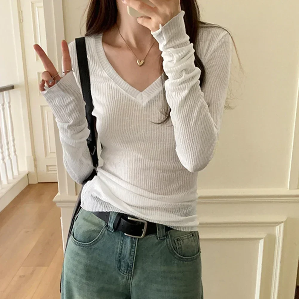 All Seasons Wear Long Sleeve V-neck Grey All Seasons Women Apparel Vintage Daily Wear Glamorous Look Long Sleeve
All Seasons Wear Long Sleeve V-neck Grey All Seasons Women Apparel Vintage Daily Wear Glamorous Look Long Sleeve