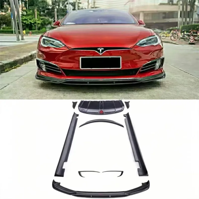For Tesla Model S 2016-2020 Real Carbon Fiber Bumper Front Lip Rear Diffuser Side Skirts Tail Wing Wind knife Bao Jiao Body Kit
For Tesla Model S 2016-2020 Real Carbon Fiber Bumper Front Lip Rear Diffuser Side Skirts Tail Wing Wind knife Bao Jiao Body Kit