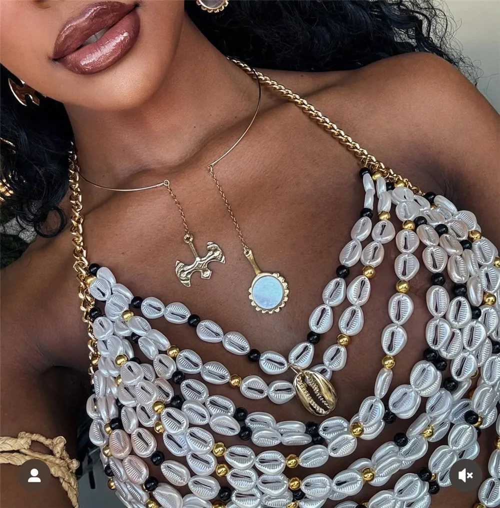 Body Jewelry Fashion Sexy Euro-American Women's Chest Chain Bikini Sand Beach Bra Night Club Birthday Party Body Chain
Body Jewelry Fashion Sexy Euro-American Women's Chest Chain Bikini Sand Beach Bra Night Club Birthday Party Body Chain