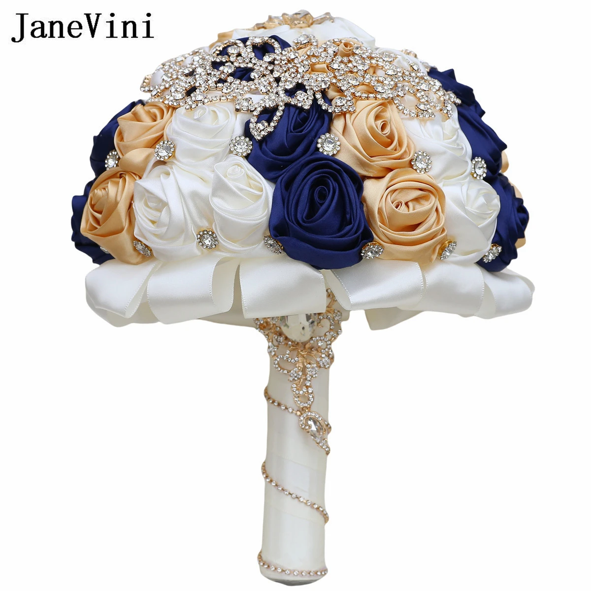 JaneVini Navy Blue Khaki Bride Bouquet Luxury Crystal Wedding Flowers Bridal Bouquets Beaded Roses Bridesmaid Hand Bouquet Novia
JaneVini Navy Blue Khaki Bride Bouquet Luxury Crystal Wedding Flowers Bridal Bouquets Beaded Roses Bridesmaid Hand Bouquet Novia