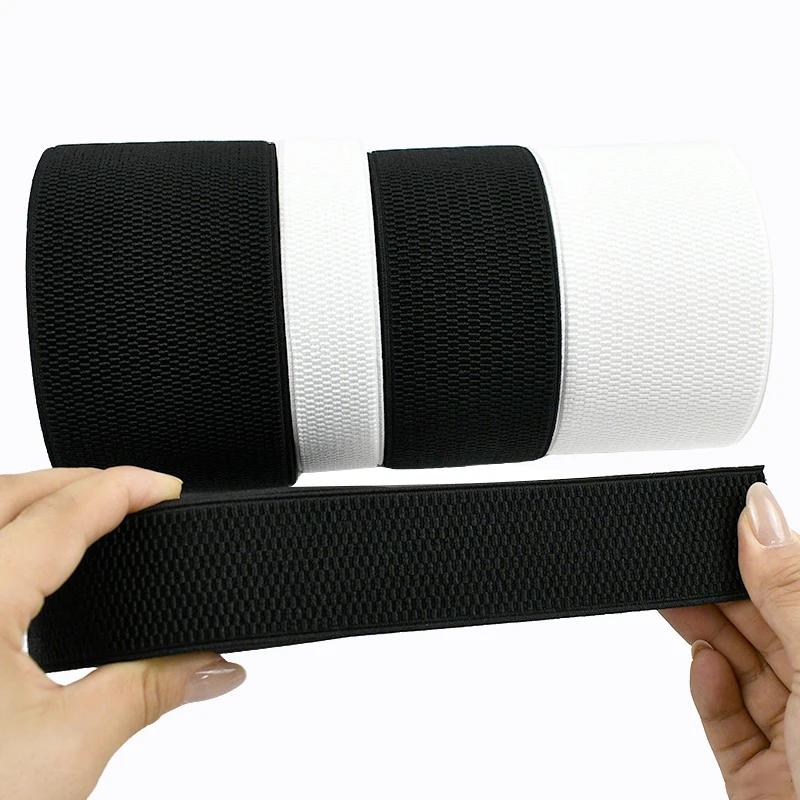 2-5M Black White Rubber Bands 25-100mm Elastic Band for Stitching Waistband Sport Garment Stretch Tape DIY Sewing Accessories 
2-5M Black White Rubber Bands 25-100mm Elastic Band for Stitching Waistband Sport Garment Stretch Tape DIY Sewing Accessories
