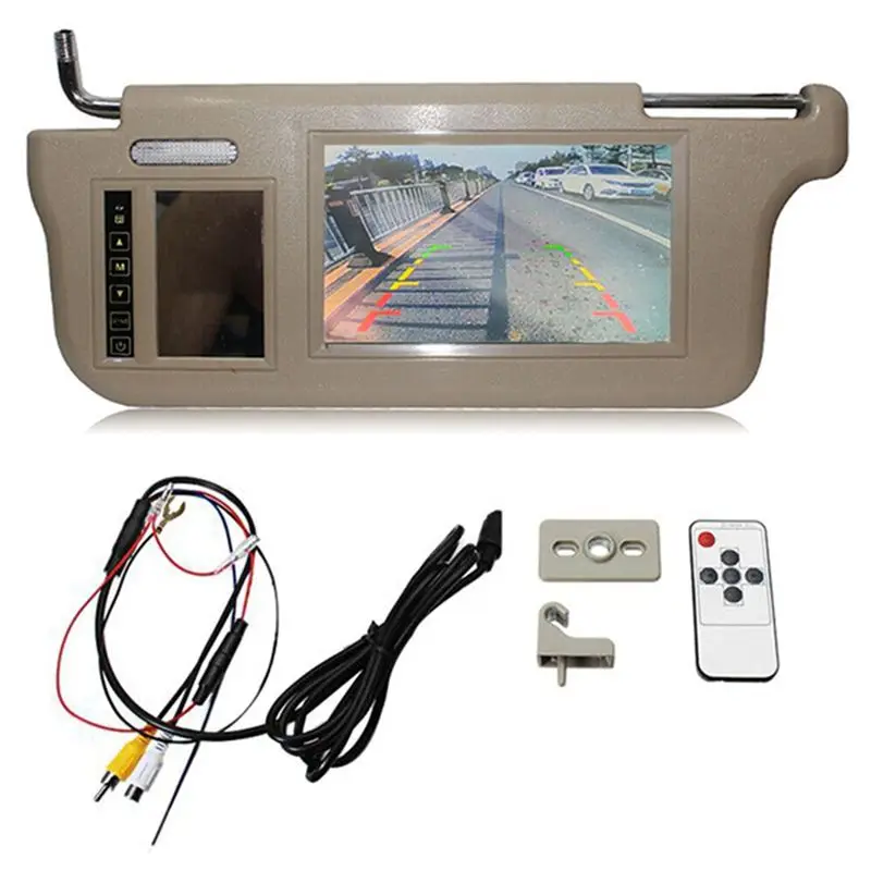 7Inch Car Left Sun Visor Rear View Mirror Screen LCD Monitor 2 Channel Video-A02G
7Inch Car Left Sun Visor Rear View Mirror Screen LCD Monitor 2 Channel Video-A02G