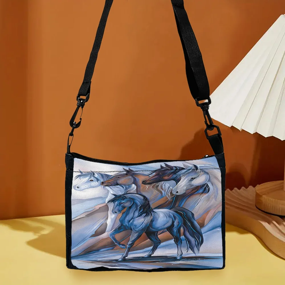 Horse Oil Painting One-shoulder Bag Bag with Adjustable Shoulder Strap, Outdoor Leisure Travel Cross-shoulder Bag,for Daily Use
Horse Oil Painting One-shoulder Bag Bag with Adjustable Shoulder Strap, Outdoor Leisure Travel Cross-shoulder Bag,for Daily Use