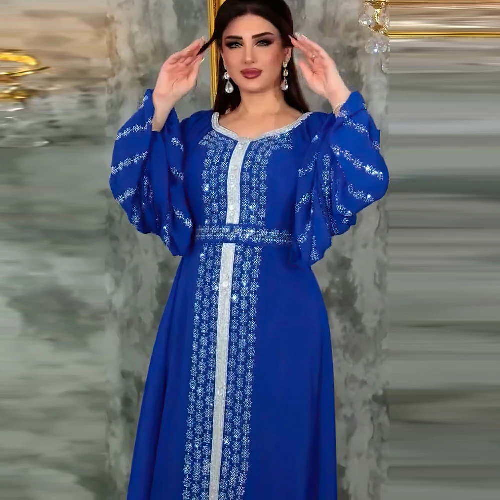 Morocco Diamonds Jalabiya Djellaba Muslim Women Evening Party Maxi Dress Eid Ramadan Islamic Clothing Dubai Abaya Turkey Kaftan
Morocco Diamonds Jalabiya Djellaba Muslim Women Evening Party Maxi Dress Eid Ramadan Islamic Clothing Dubai Abaya Turkey Kaftan
