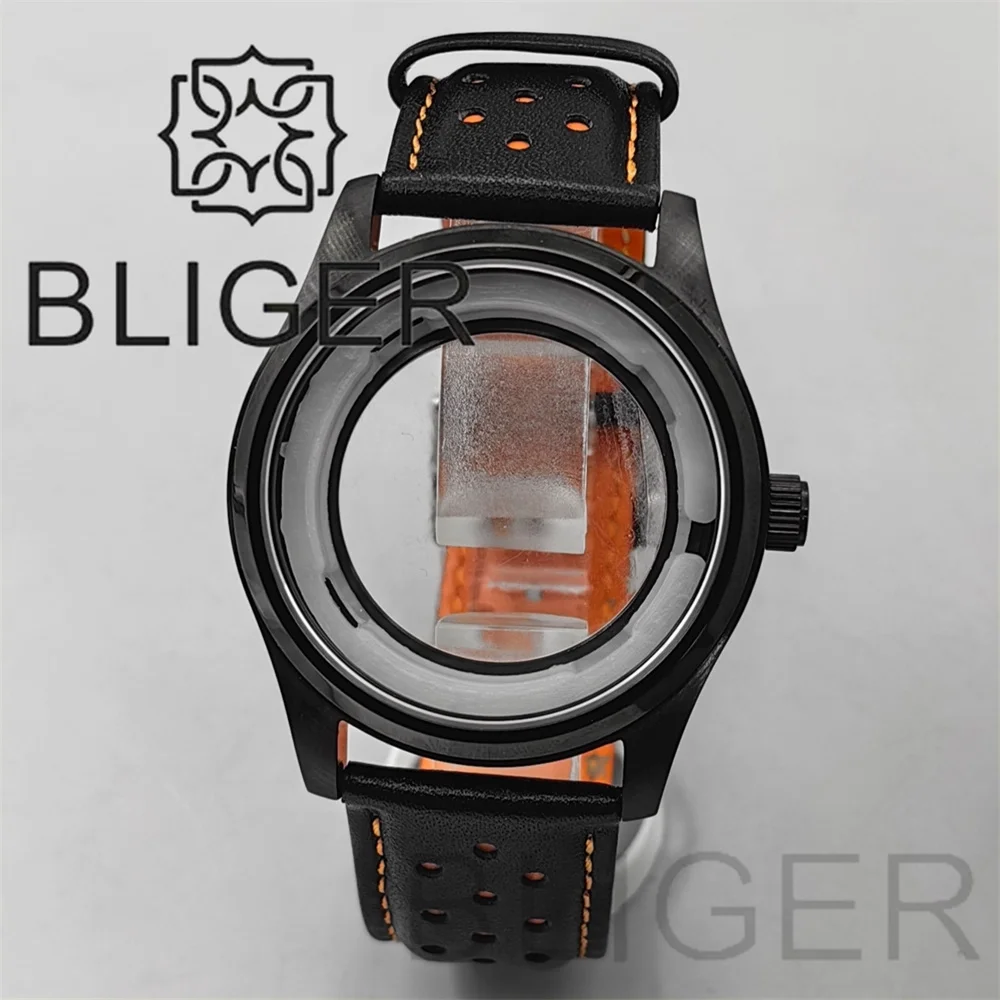 Корпус часов BLIGER 42 мм с сапфировым стеклом, черное PVD-покрытие, корпус с серебристым титановым покрытием, кожаный/нейлоновый ремешок, подходит для механизма NH36, запчасть для часов.
Корпус часов BLIGER 42 мм с сапфировым стеклом, черное PVD-покрытие, корпус с серебристым титановым покрытием, кожаный/нейлоновый ремешок, подходит для механизма NH36, запчасть для часов.