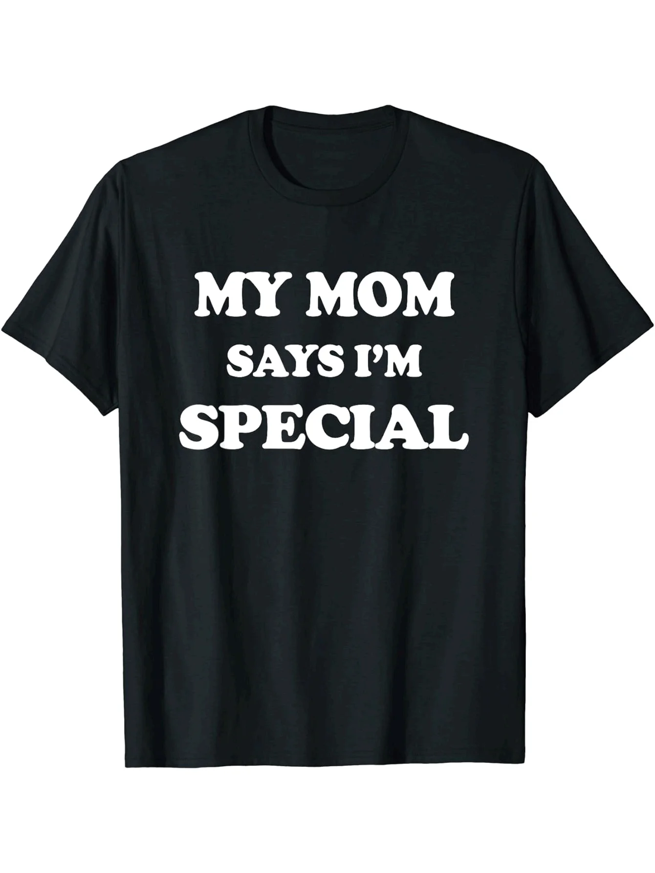 Crew Neck My Mom Says I'm Special Print Men's Fashionable Summer Short Sleeve Sports T-shirt, Comfortable And Versatile
Crew Neck My Mom Says I'm Special Print Men's Fashionable Summer Short Sleeve Sports T-shirt, Comfortable And Versatile