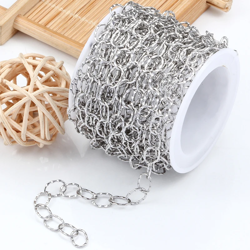 1Meters Indentation Round Chain Stainless Steel DIY Jewelry Accessories Making Charms Necklace Bracelet Fashion Connect Supplies
1Meters Indentation Round Chain Stainless Steel DIY Jewelry Accessories Making Charms Necklace Bracelet Fashion Connect Supplies