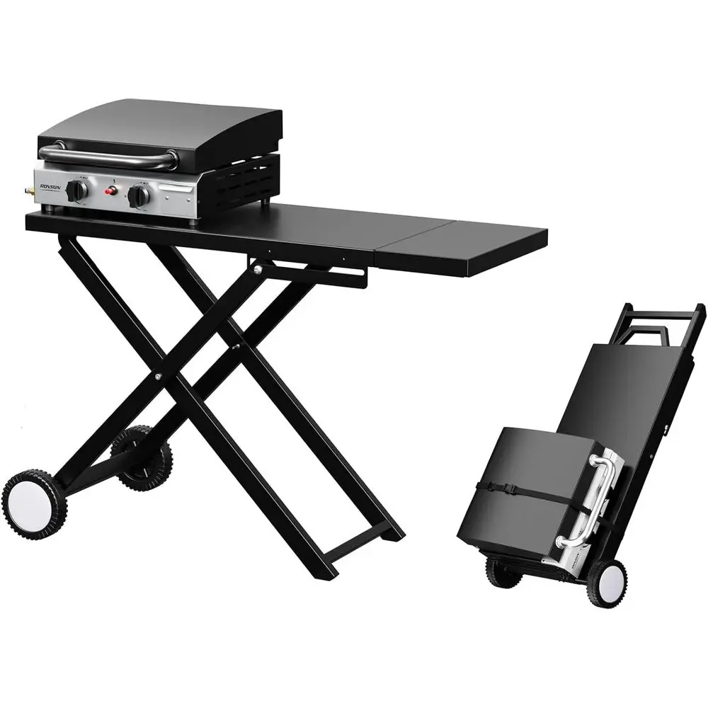 oldable lat Top Grill with 2 Burner & Lid, Powerul 20,000 Propane Gas Grills with Ignition, Enamel Griddle, Side Shel & Portable
oldable lat Top Grill with 2 Burner & Lid, Powerul 20,000 Propane Gas Grills with Ignition, Enamel Griddle, Side Shel & Portable