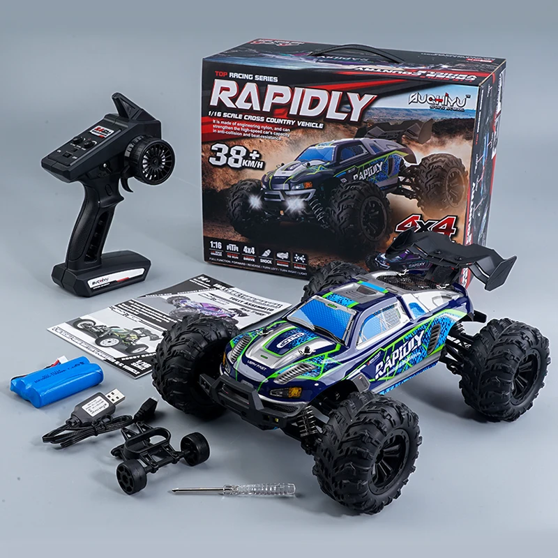 SCY 1:16 4DW RC Car 50+KM/H High Speed Off-Road Truck 2.4GHz Remote Control Buggy with LED Light Truck for Kids vs 144001 Toys
SCY 1:16 4DW RC Car 50+KM/H High Speed Off-Road Truck 2.4GHz Remote Control Buggy with LED Light Truck for Kids vs 144001 Toys