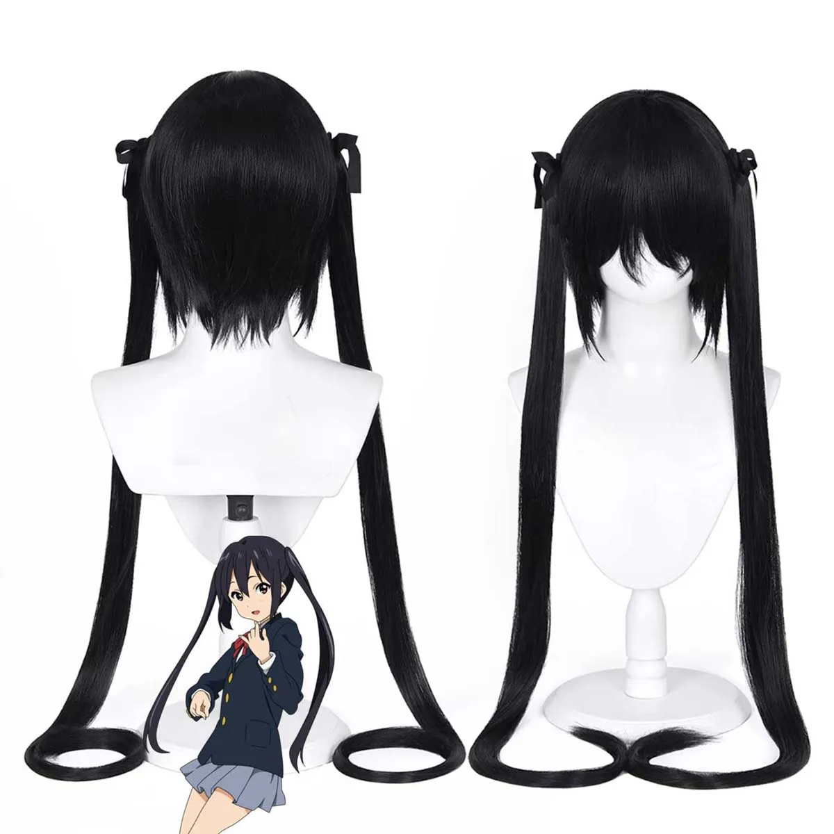 Женщины-аниме-фанатки K-ON! Длинный черный парик из термостойкого синтетического волоса для косплея Накано Азузы
Женщины-аниме-фанатки K-ON! Длинный черный парик из термостойкого синтетического волоса для косплея Накано Азузы