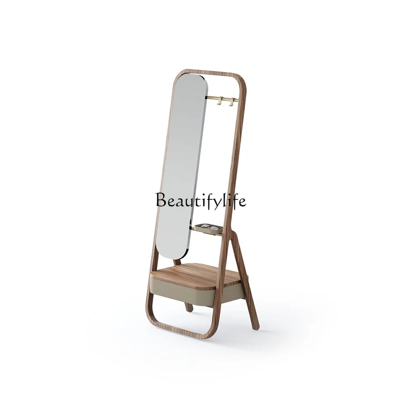 Italian minimalist coat rack light luxury high-end solid wood floor-to-ceiling clothing full-body mirror
Italian minimalist coat rack light luxury high-end solid wood floor-to-ceiling clothing full-body mirror