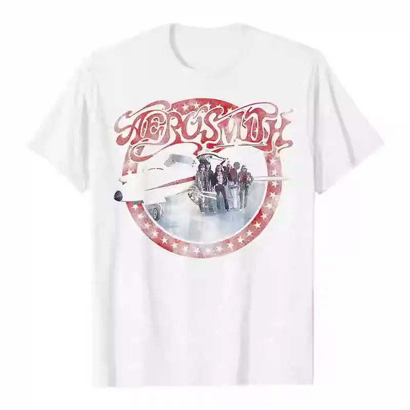 Aerosmith, An American Hard Rock Band, Is Wearing Loose Short-sleeved T-shirts for Both Men and Women
Aerosmith, An American Hard Rock Band, Is Wearing Loose Short-sleeved T-shirts for Both Men and Women
