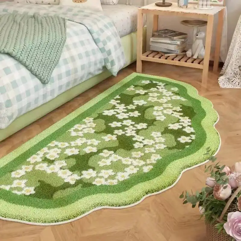 Fresh Style Green Carpet Green Moss Thicken Plush Rugs for Bedroom Bedside Irregular Non-slip Dirty Resistant Carpet Home Decor
Fresh Style Green Carpet Green Moss Thicken Plush Rugs for Bedroom Bedside Irregular Non-slip Dirty Resistant Carpet Home Decor