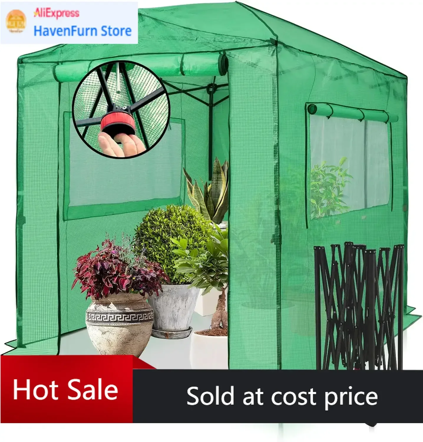 Акционная цена! Ограниченное предложение! Мобильная теплица-тент для выращивания растений в помещении и на улице, с рулонной застежкой-молнией.
Акционная цена! Ограниченное предложение! Мобильная теплица-тент для выращивания растений в помещении и на улице, с рулонной застежкой-молнией.