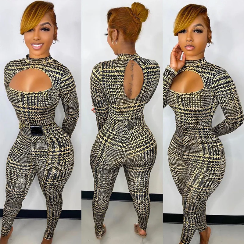 Tie Dye Plaid Print Women Long Sleeve Hollow Out Jumpsuit Skinny Sexy Streetwear Sportswear Rompers 2023 Winter Clothes
Tie Dye Plaid Print Women Long Sleeve Hollow Out Jumpsuit Skinny Sexy Streetwear Sportswear Rompers 2023 Winter Clothes