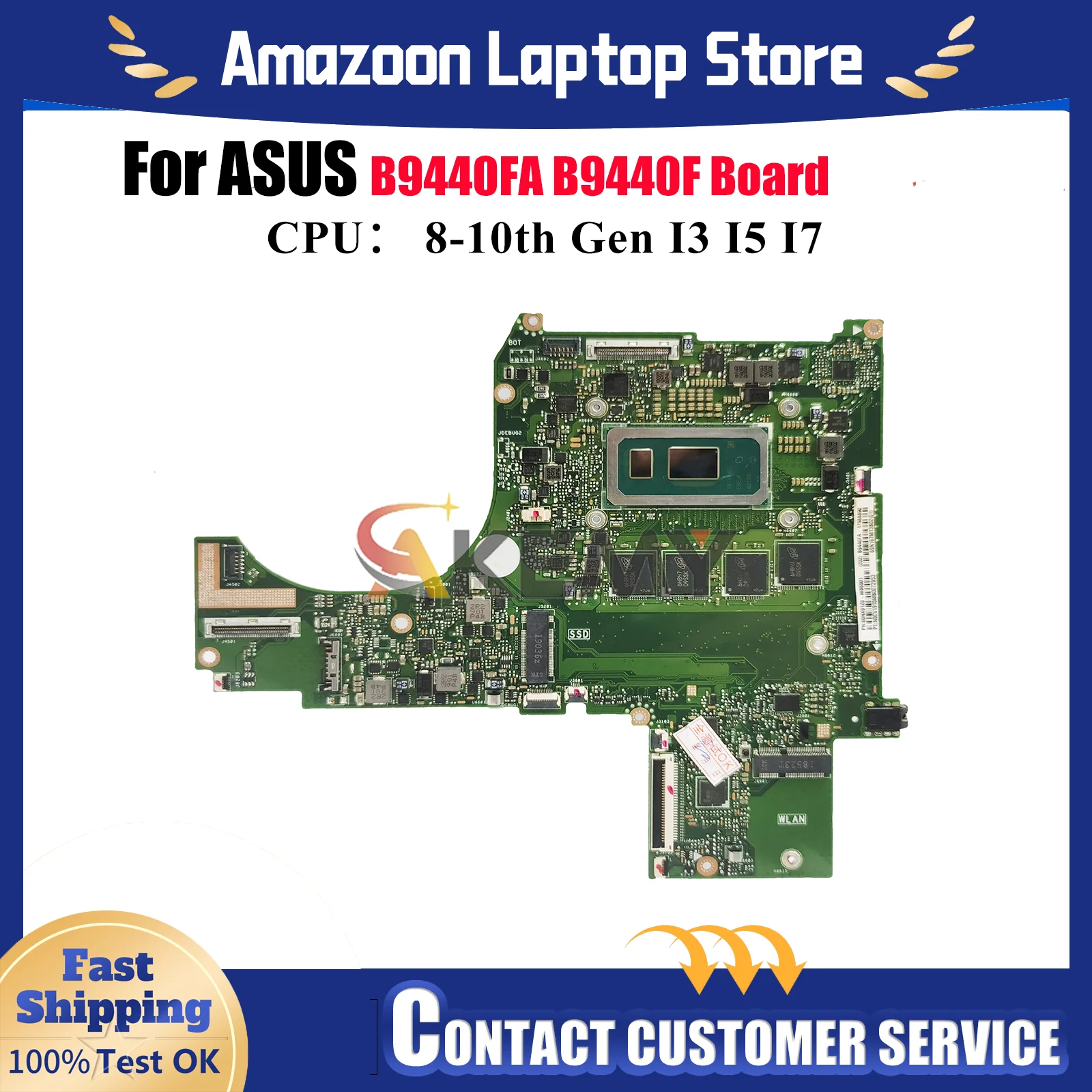 B9440FA Laptop Motherboard For ASUS ExpertBook B9440FA B9440F Notebook Mainboard With I3 I5 I7 CPU 100% tests OK fast shipping
B9440FA Laptop Motherboard For ASUS ExpertBook B9440FA B9440F Notebook Mainboard With I3 I5 I7 CPU 100% tests OK fast shipping