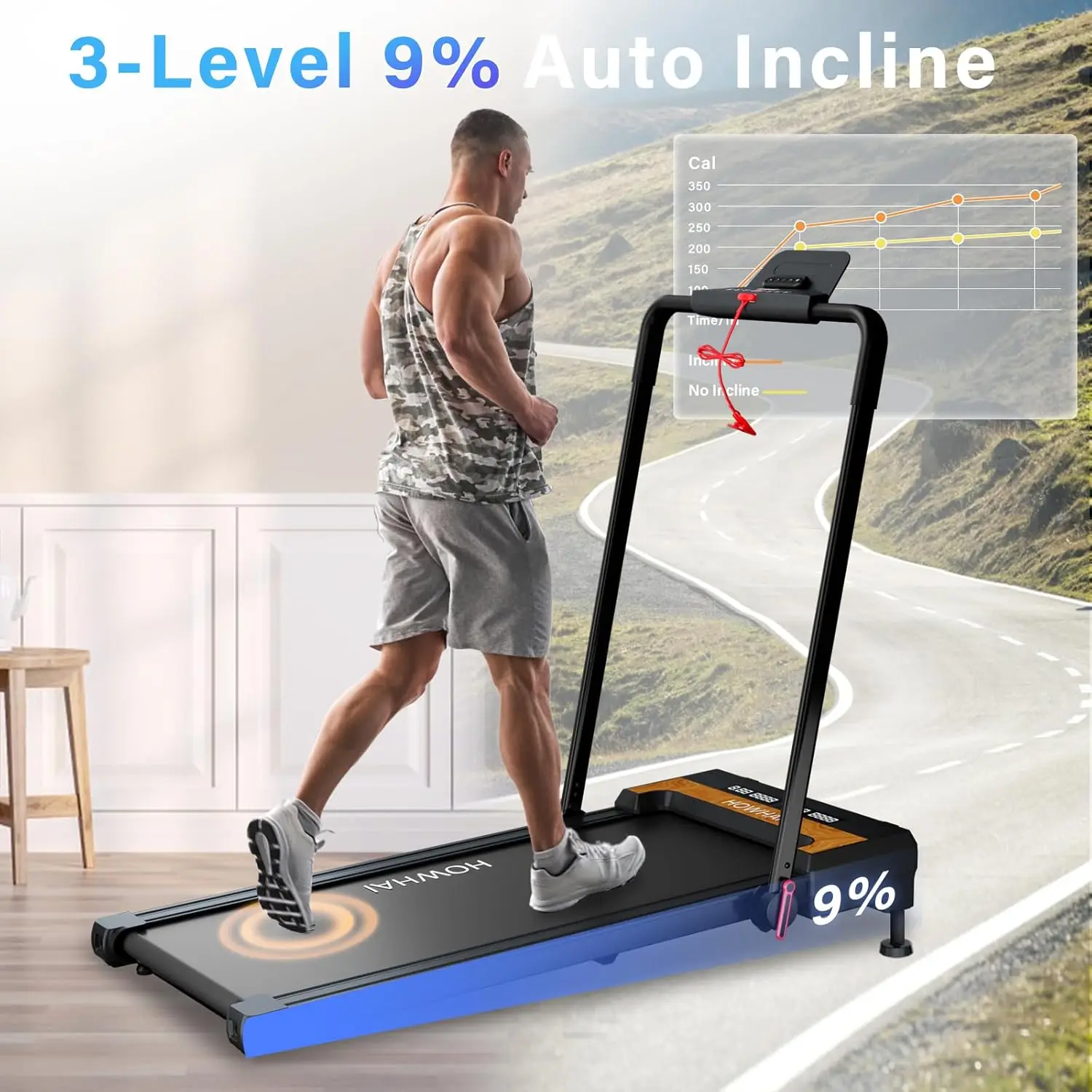 Treadmill, Walking Pad Treadmills for Home with 2.5HP, Speed 6.2-7.6MPH Walking Pad with Handle Bar, Foldable Treadmill
Treadmill, Walking Pad Treadmills for Home with 2.5HP, Speed 6.2-7.6MPH Walking Pad with Handle Bar, Foldable Treadmill