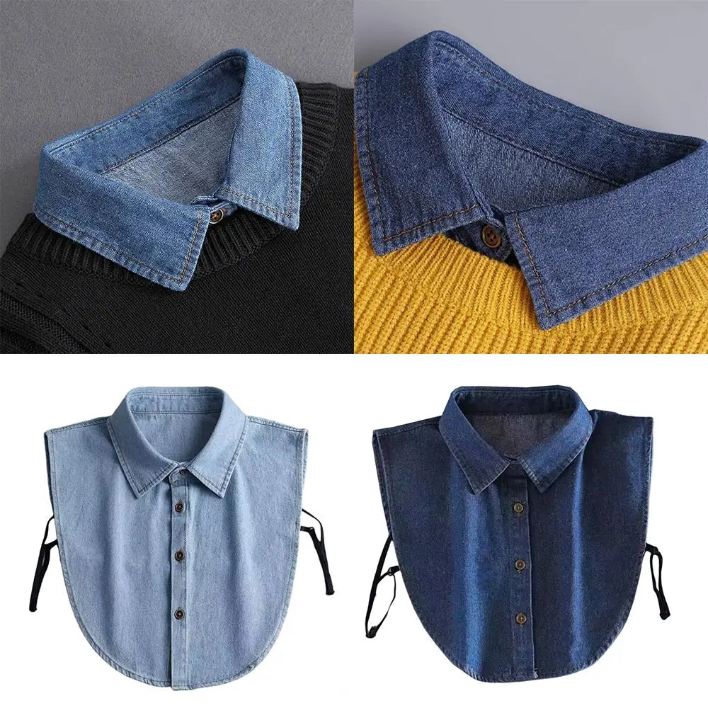 Denim Blue Fake Collar Solid Color Women Detachable Shirt Collar Spring Turtleneck Dickie For Inner Clothe Half Shirt Collar
Denim Blue Fake Collar Solid Color Women Detachable Shirt Collar Spring Turtleneck Dickie For Inner Clothe Half Shirt Collar