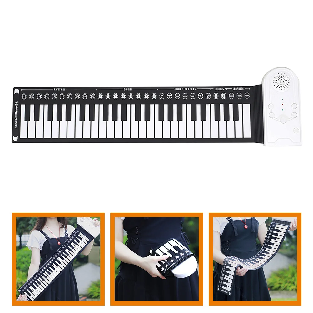 49-Key Portable Roll- Piano Foldable Silicone Keyboard For Adults Beginner Music Learning Hand Roll Travel
49-Key Portable Roll- Piano Foldable Silicone Keyboard For Adults Beginner Music Learning Hand Roll Travel