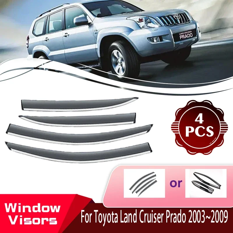 For Toyota Land Cruiser Prado Lexus GX 120 J120 FJ120 2003~2009 Rainproof Car Window Visor Sun Visor Deflector Auto Accessories
For Toyota Land Cruiser Prado Lexus GX 120 J120 FJ120 2003~2009 Rainproof Car Window Visor Sun Visor Deflector Auto Accessories